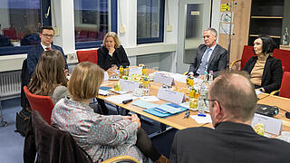 Eindrücke vom Besuch von Bundesinnenministerin Nancy Faeser bei der starken Stelle